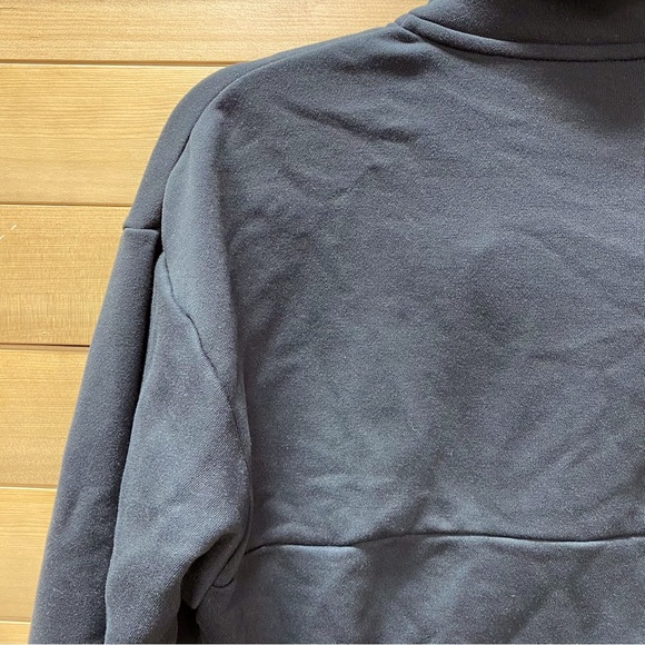 Adidas Long Crop Quarter Zip Up Sweatshirt Size M - Picture 5 of 7